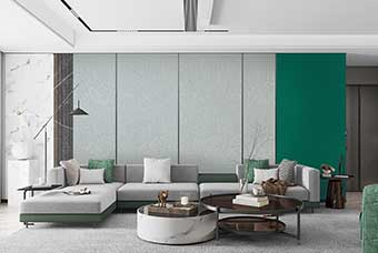 南昌轻奢风格-客厅