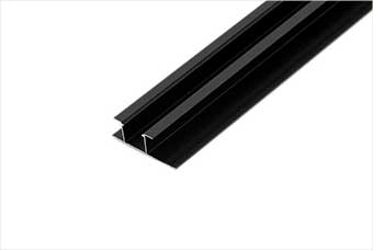 南昌航空纤维墙咔铝合金带灯中条（哑黑氧化）