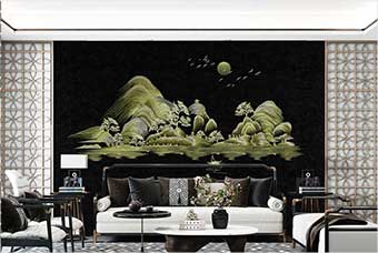 南昌森佰汇航空纤维墙咔（湖光山色）