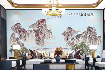 南昌森佰汇航空纤维墙咔（鸿运当头）